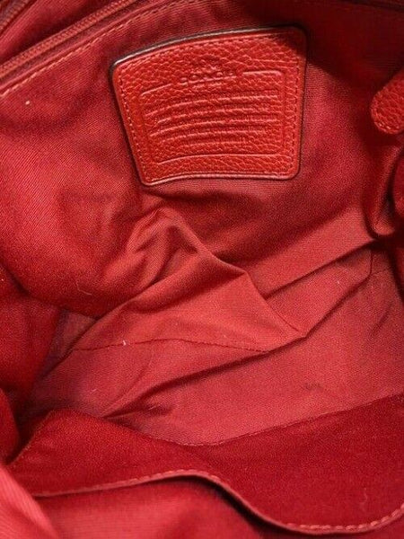coach navy red fabric cross body bag