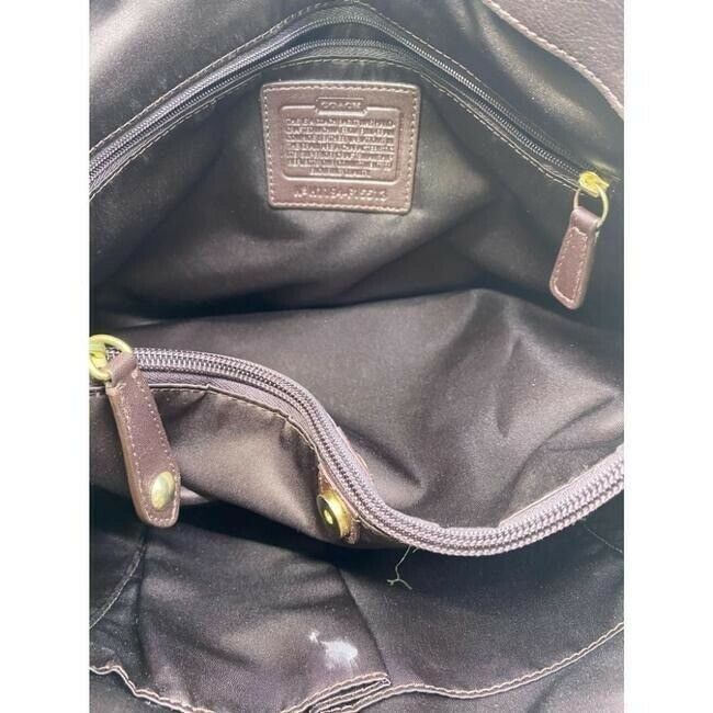COACH Large Brown Leather Shoulder Bag