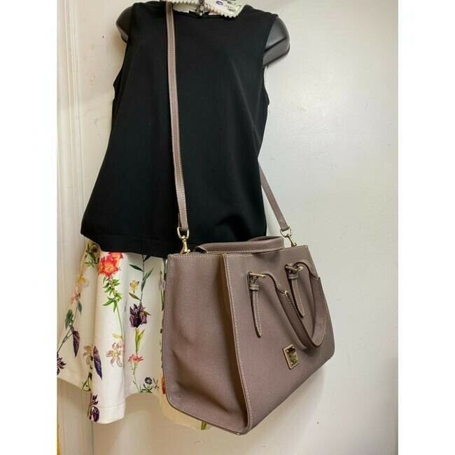 dooney and bourke large handbag w strap purple saffiano leather cross body bag
