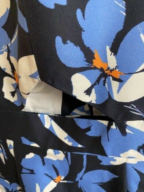 milly blue white new printed msrp short formal dress