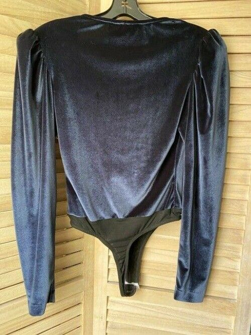 Nicole Miller Blue Black Small Msrp Blouse