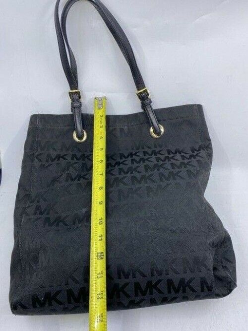 michael kors bag xl msrp black jacquard fabric tote