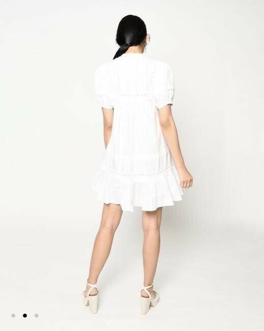 Nicole Miller white cotton msrp short casual dress