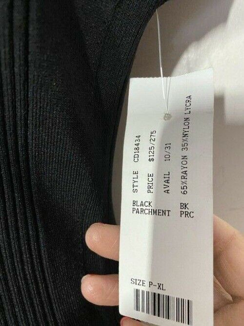 nicole miller black new sweater msrp