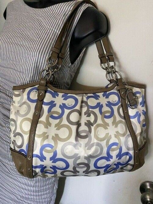 coach bag msrp multicolor fabric tote