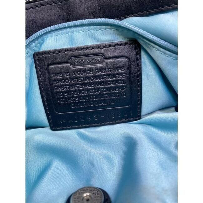 COACH Large Black Leather Shoulder Bag