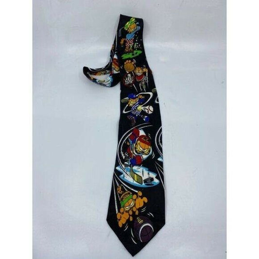 NWT Garfield Neck Tie M.U.P Cat Black Novelty Item