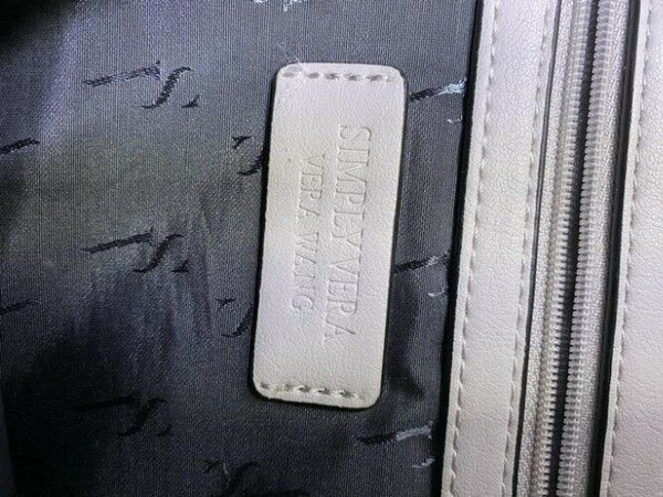 Simply Vera Vera Wang purple white faux leather shoulder bag