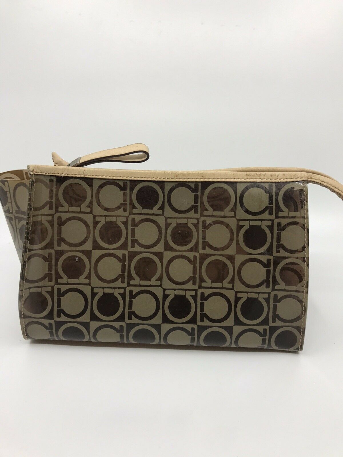 SALVATORE FERRAGAMO vintage Pastic Pouch