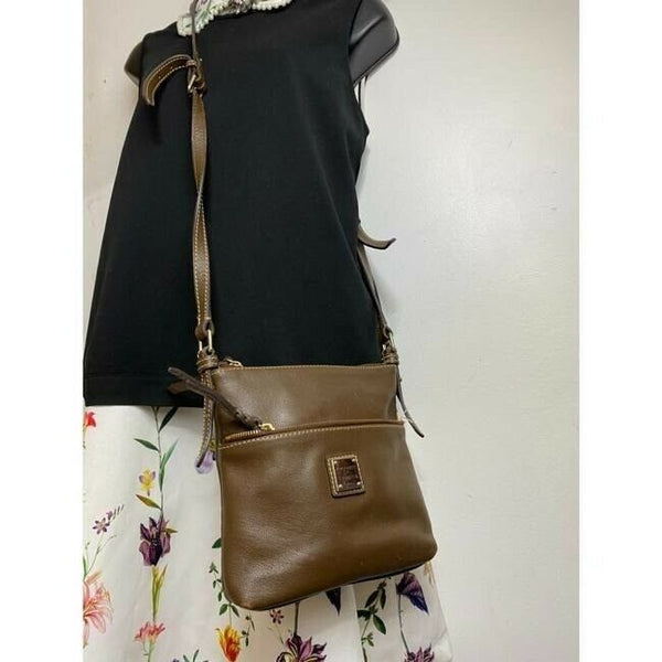 dooney and bourke brown leather cross body bag