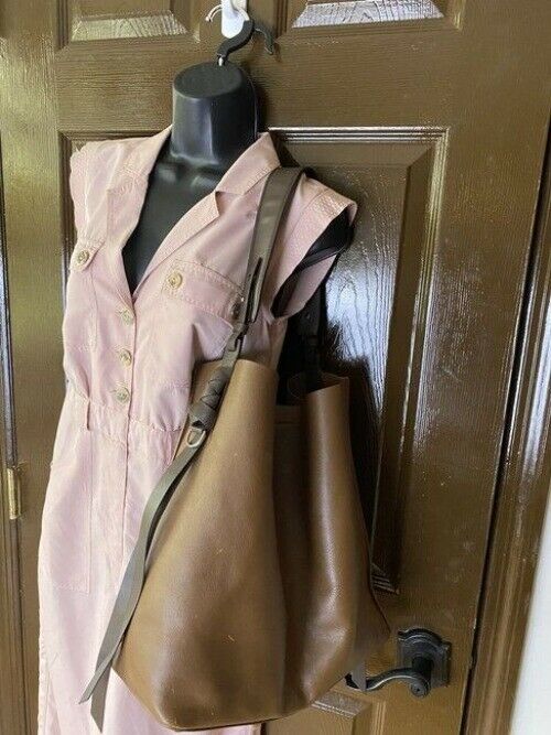 Allsaints Xl Brown Leathe Shoulder Bag