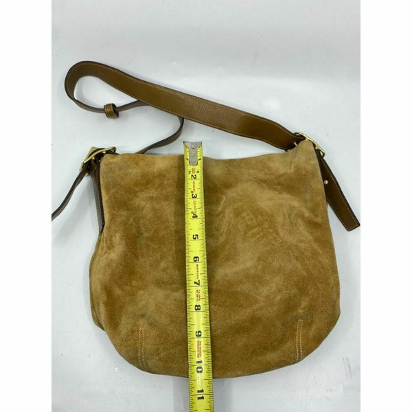 Coach Women's Brown Suede Leather Shoulder Bag