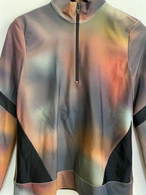 nicole miller multicolor new ls rashguard msrp activewear