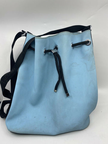 Lacoste Blue Nylon Bucket Bag