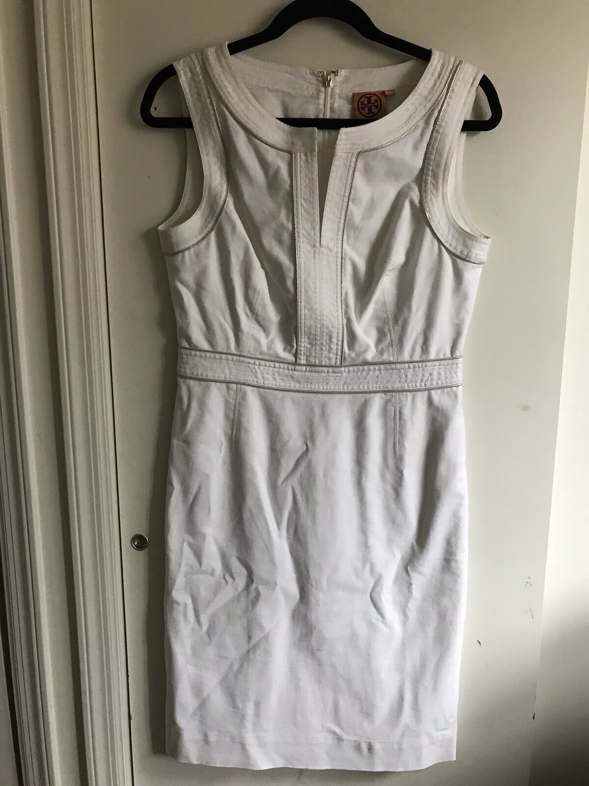 TORY BURCH White Dress Sz 8