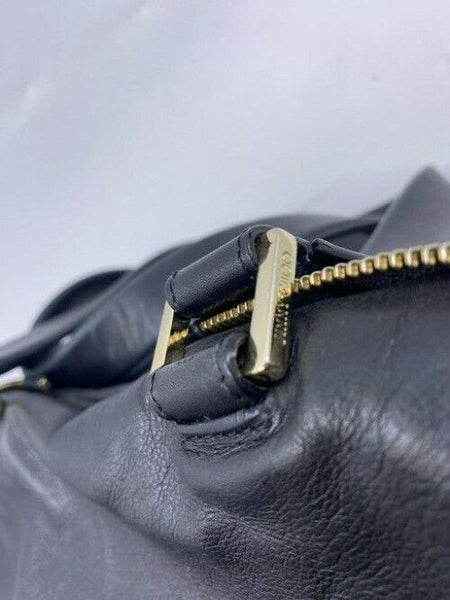 Jimmy Choo Justine Handbag Black Leather Shoulder Bag