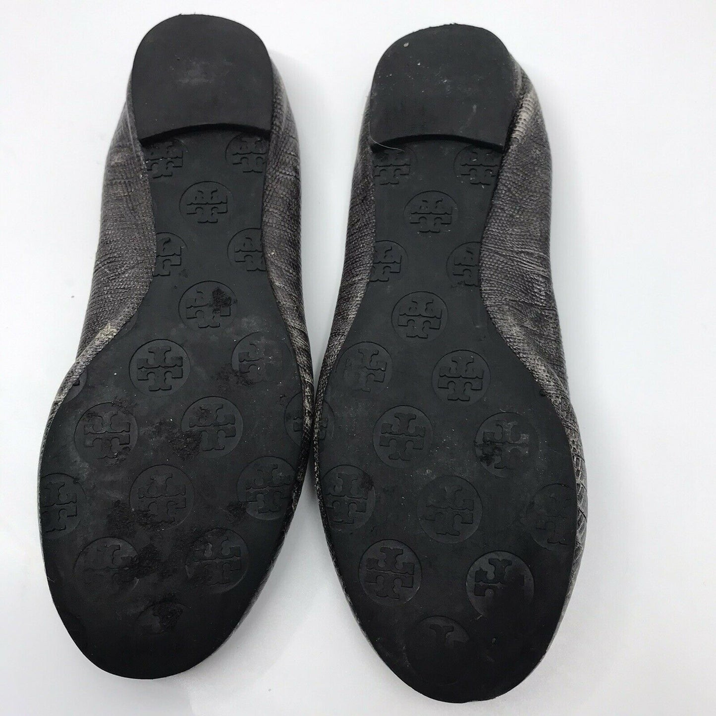 TORY BURCH Pewter Ballerina Flats size 6