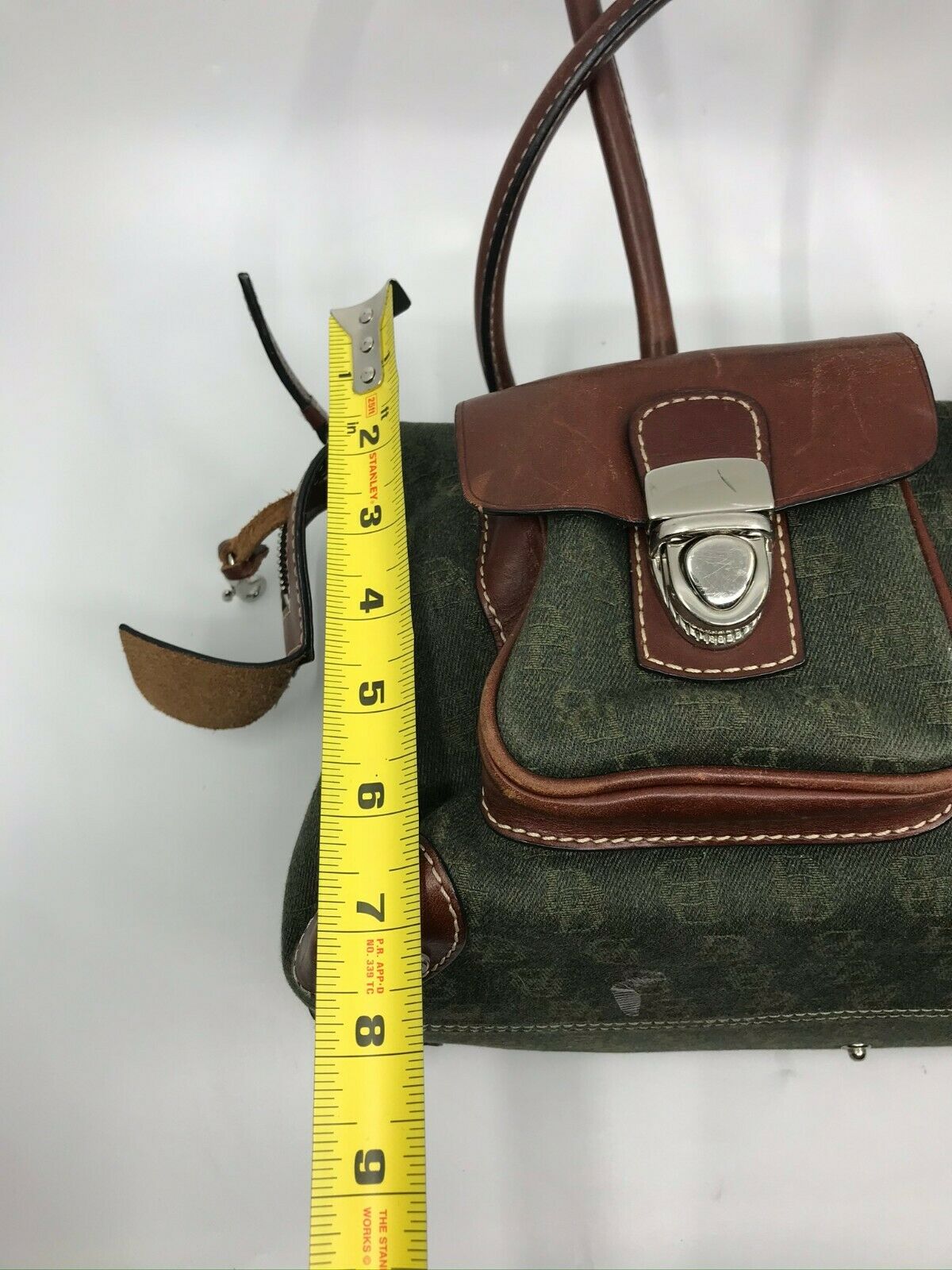 Dooney & Bourkek Brown Medium Canvas Tote