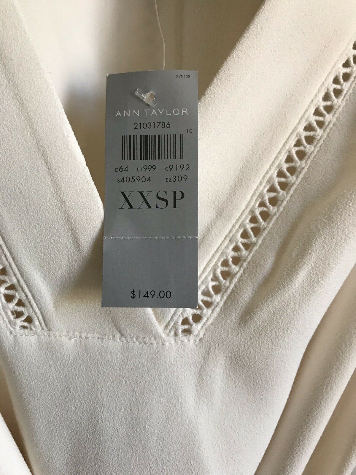 NWT! Ann Taylor White Dress XXSP Msrp $149