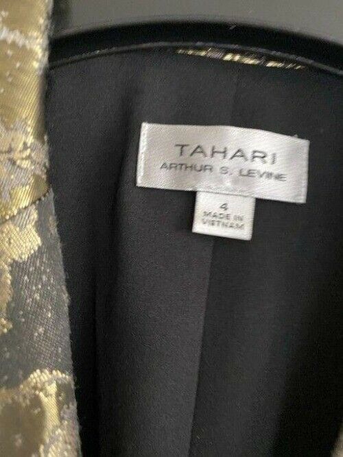 elie tahari goldblack gold jacket msrp blazer