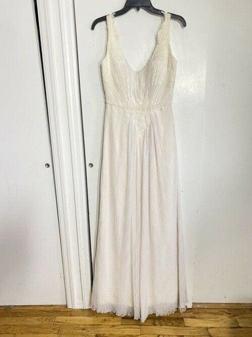 Birnbaum And Bullock Nude Gown Sample Piece Long Formal Dress