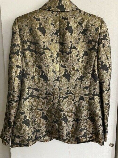 elie tahari goldblack gold jacket msrp blazer