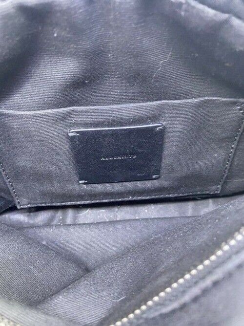 Allsaints Fleur De Lis Black Soft Leather Cross Body Bag
