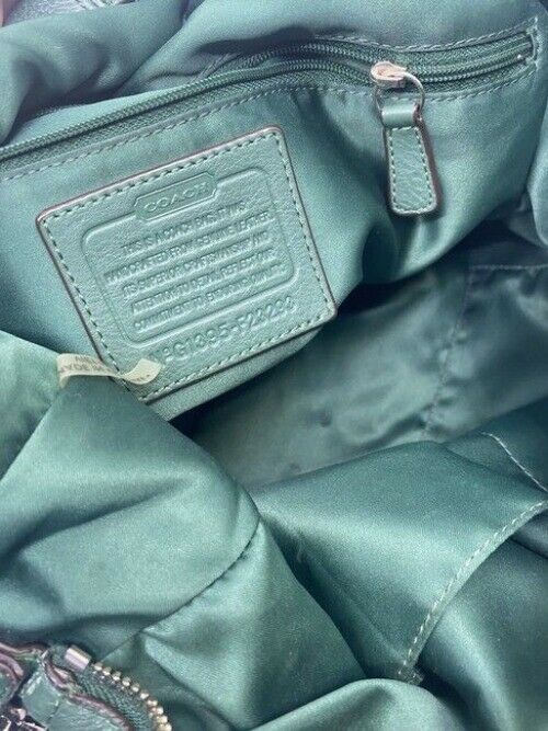 Coach Hobo Green Leather Cross Body Bag