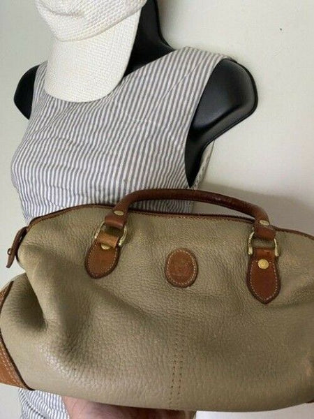 Liz Claiborne Vintage Tan Leather Shoulder Bag