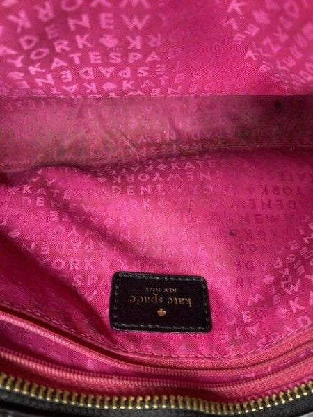 kate spade black leather cross body bag