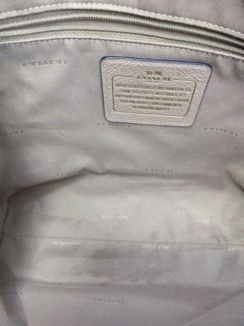 Coach prairie medium satchel tan leather cross body bag