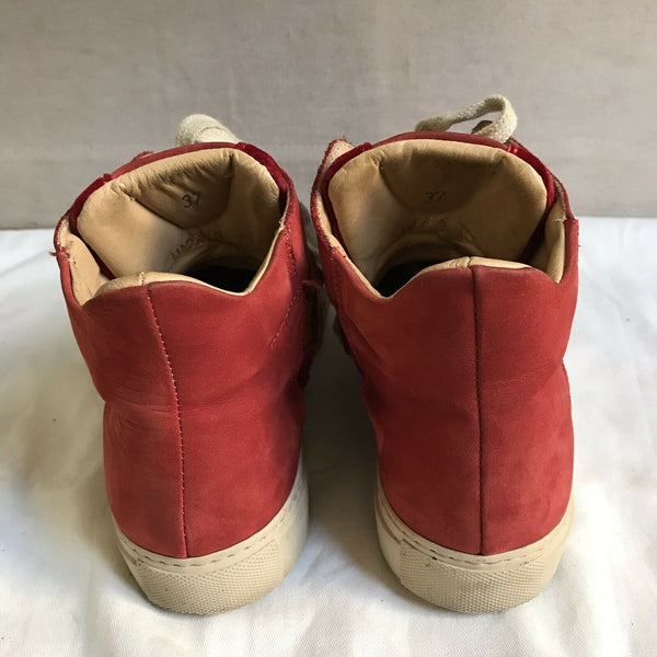 Maison Margiela Red Mid Top Sneakers 37