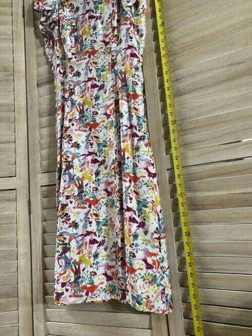 Carolina Herrera Multicolor Nwot Floral Mid Length Short Casual Dress