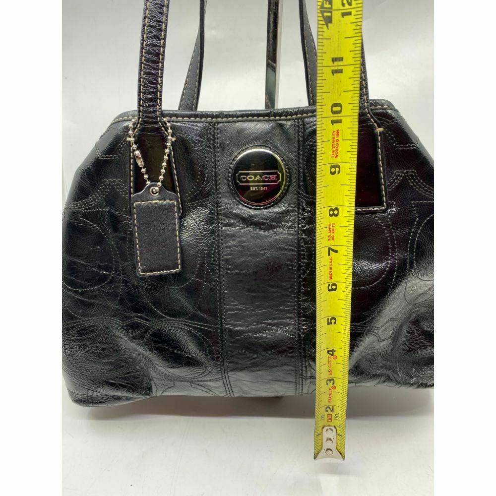 COACH Large Patent Leather Black Shoulder Bag