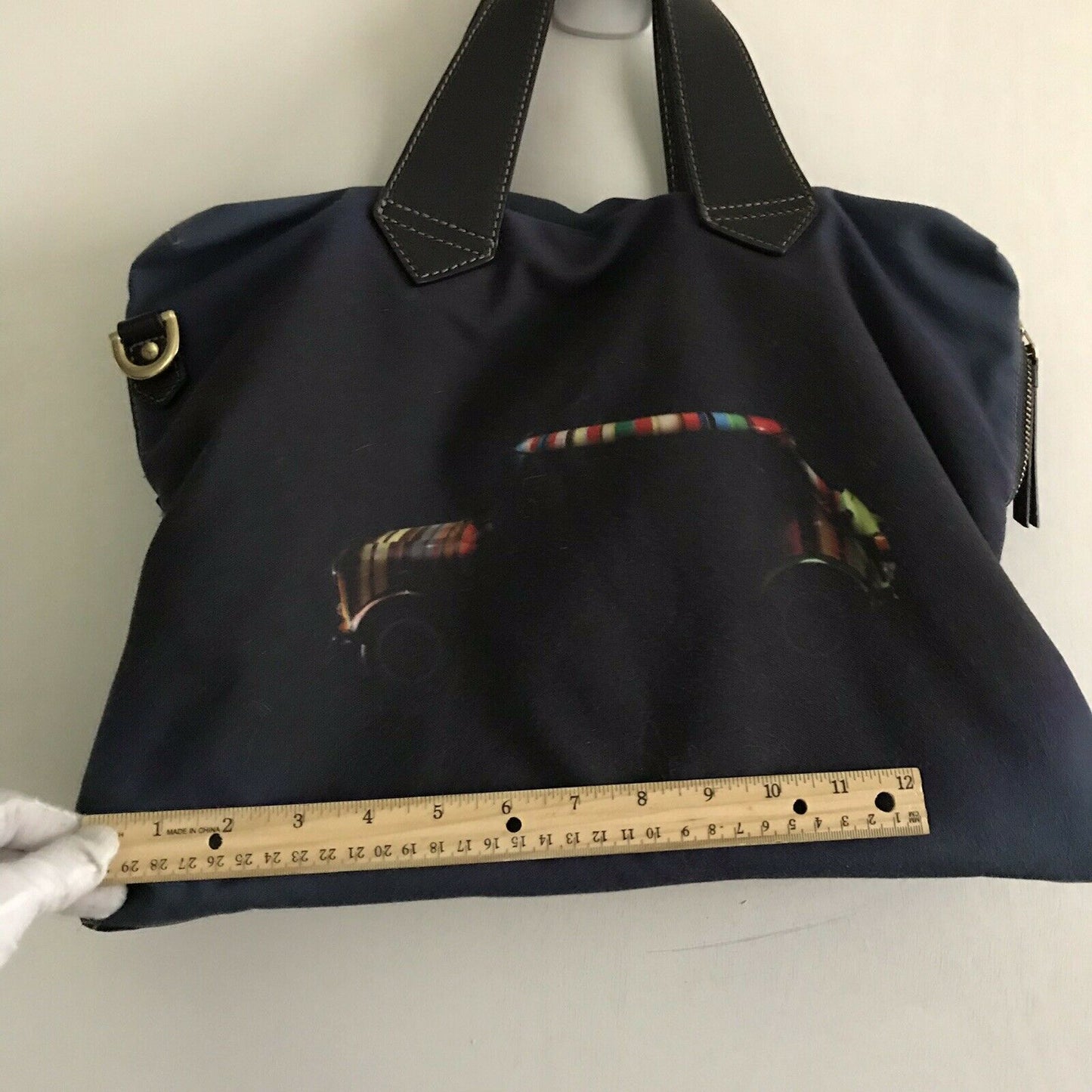PAUL SMITH Navy Fabric Messneger Bag