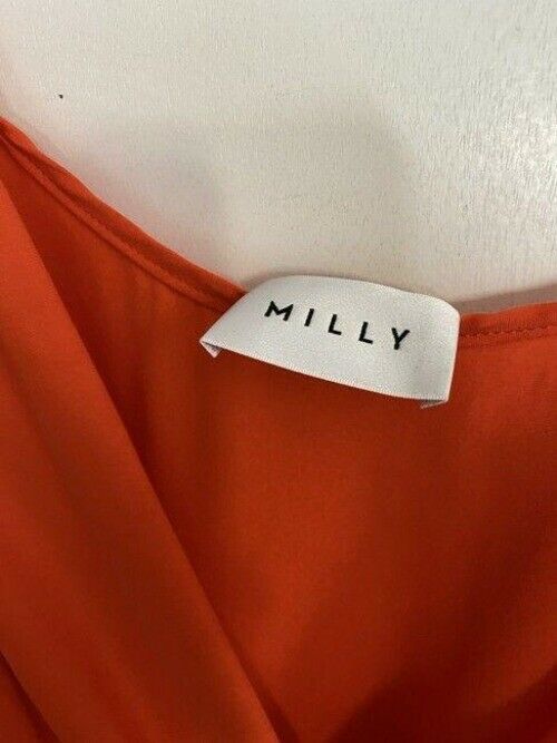 Milly red orange new chiffon msrp