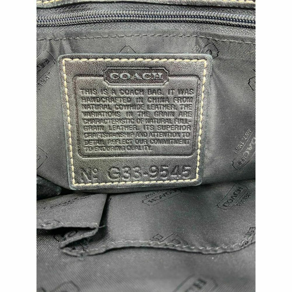 Coach Black Medium Leather Handbag