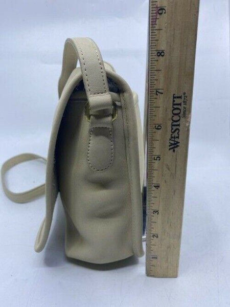 coach vintage rare beige leather cross body bag