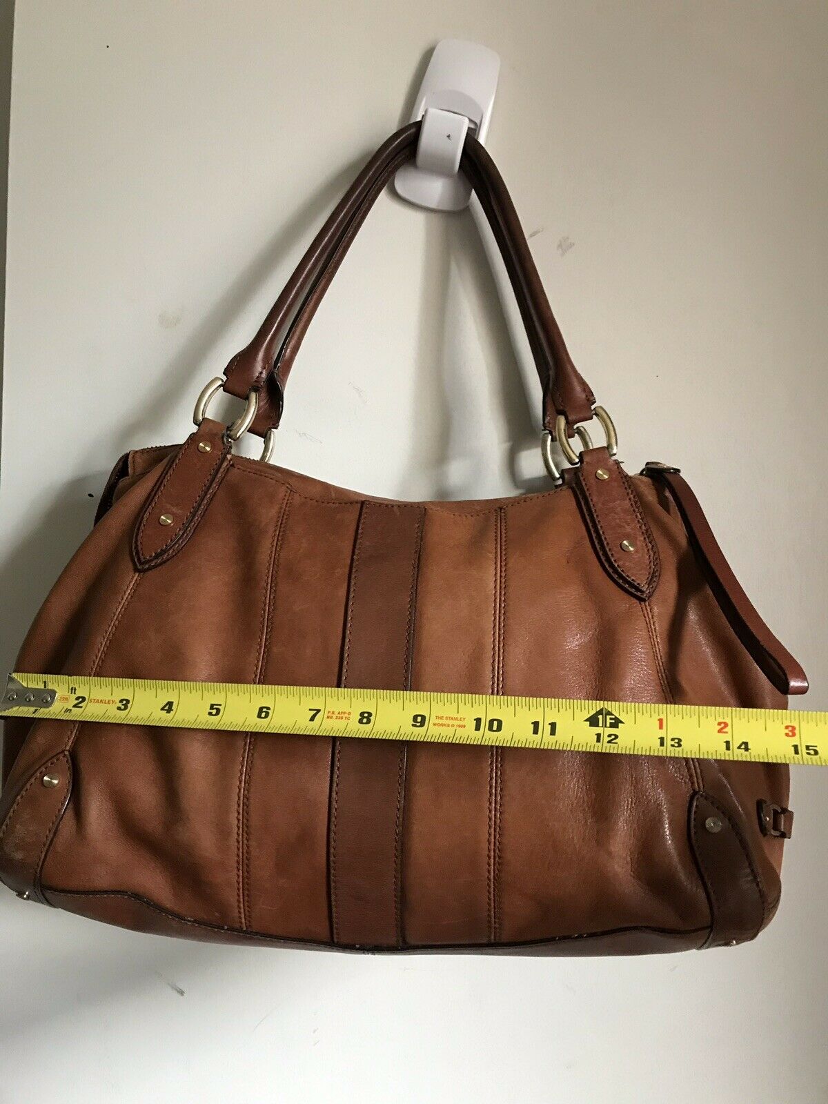 COLE HAAN Tan leather handbag