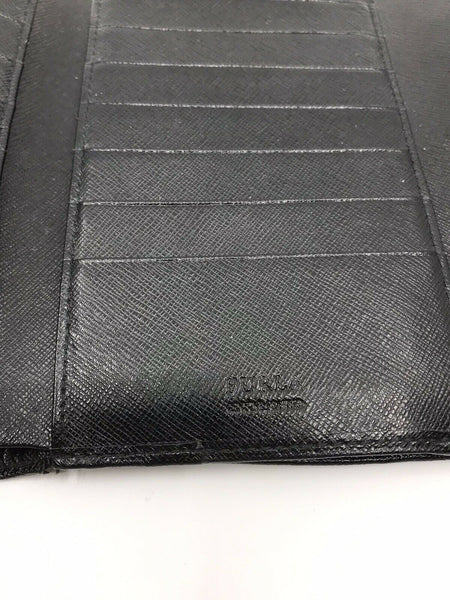 FURLA Black Saffiano Leather Clutch/ Wallet