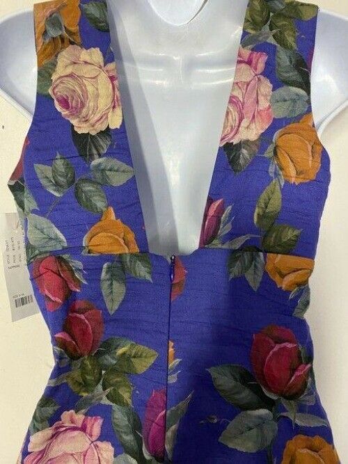nicole miller multicolor new ruched v neck