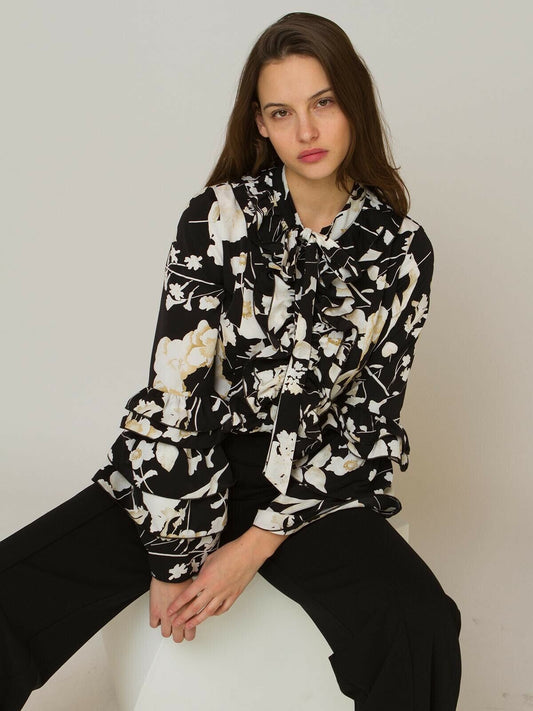 GRACIA NWT! Floral Long sleeve top S/M/L