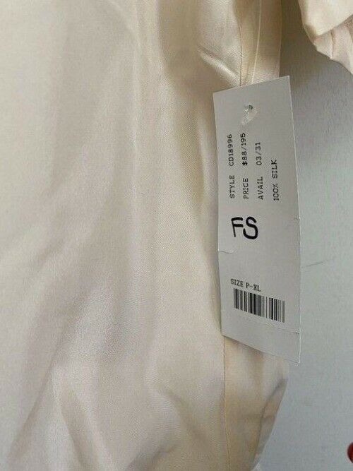 nicole miller peach new front tie small short casual dress
