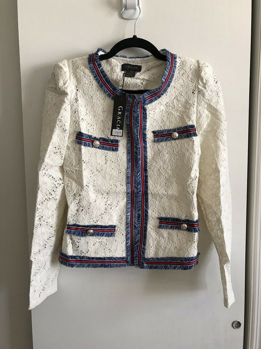 GRACIA NWT White Jacket