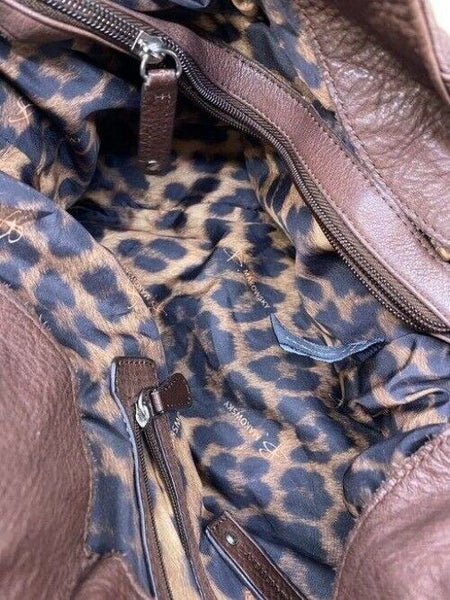 B Makowsky Msrp Brown Leather Shoulder Bag