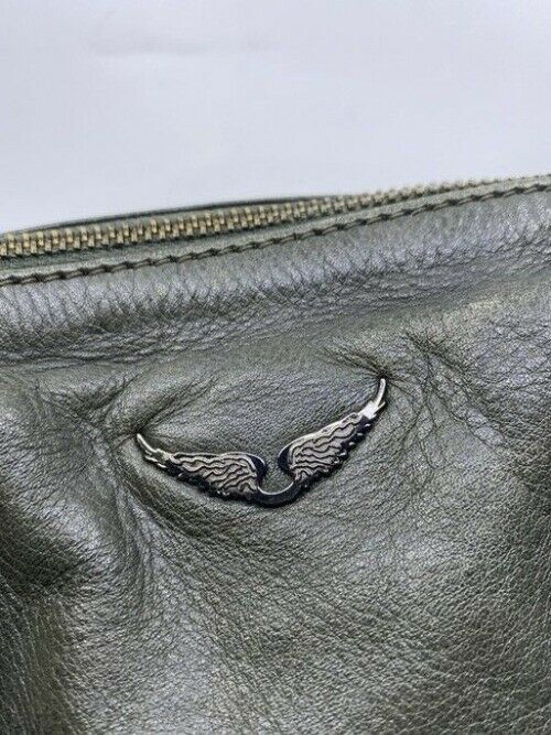 Zadig And Voltaire Sunny Duffel Gray Leather Cross Body Bag