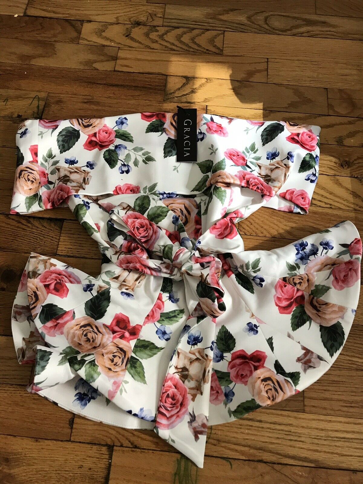 NWT! Gracia floral off The Shoulder Top