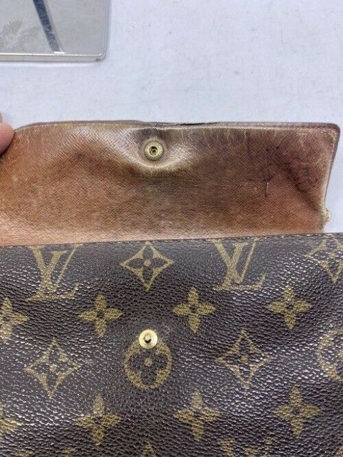 Louis Vuitton Brown Sarah De Large Canvas Travel M10988 Wallet