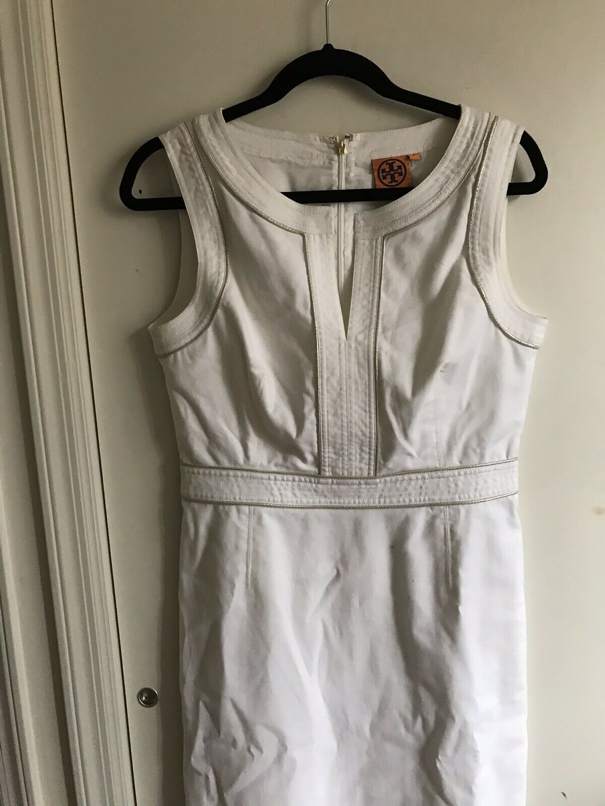 TORY BURCH White Dress Sz 8