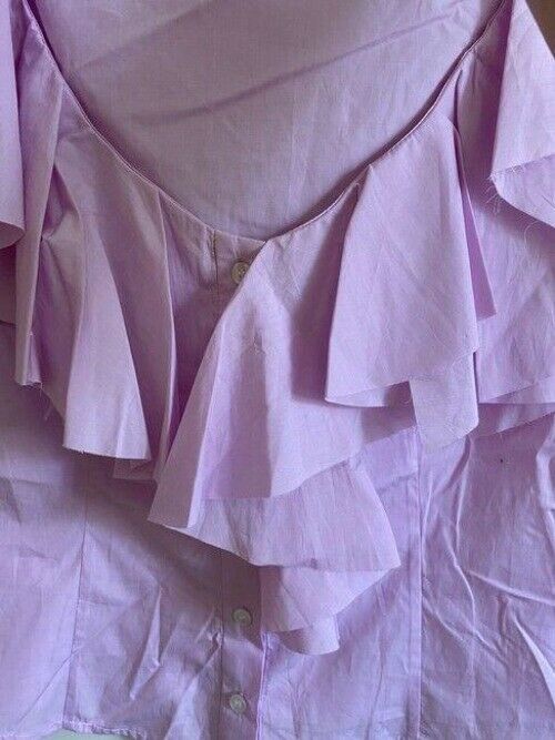 milly pink new women s bell sleeve woven msrp blouse